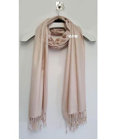 Smooth Shiny Surface Pashmina Style Scarf - Nude Beige | GFM L9 - Buy Online on GoSupps.com