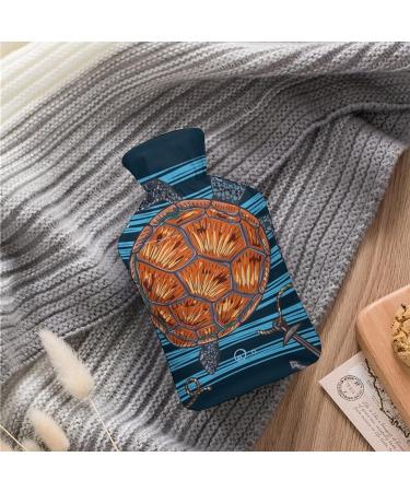 Hot Water Bottle with Lid - Sea Turtle Design for Pain Relief Cramps & Foot Warmer Ideal for Hot and Cold Therapy - Buy Online on GoSupps.com