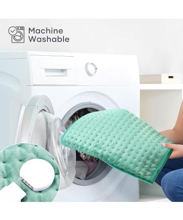 XXX-Large King Size Heating Pad for Pain Relief - Fast Heating 18 x 33 with Auto Shut Off - 6 Heat Settings, Machine Washable - Moist & Dry Heat Therapy for Neck, Back, Shoulder Relief - Green - Buy Online on GoSupps.com