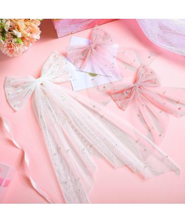 5-Piece Pearl Pink White Lace Bow Bachelorette Party Wedding Decorations & Gifts - Buy Online on GoSupps.com