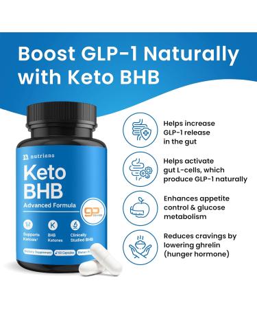 Nutriana Keto Diet Pills for Women and Men - 30 Day Supply of Keto Supplements with Bhb Salts for Ketosis and Exogenous Ketones - Buy Online on GoSupps.com