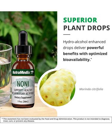 NutraMedix Noni Plant Drops - Immune System Support with Mulberry Extract - 1oz Liquid - Buy Online on GoSupps.com