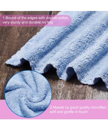 Soft Microfiber Face Cloths - 12 x 12 Inch, 6 Pack - Facial Cleansing Towels for Gentle Cleansing - Buy Online on GoSupps.com