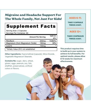 MamaDoc Rx Migraine Relief Duo | Riboflavin Coenzyme Q10 Magnesium & Vitamin D | Ages 6+ - Buy Online on GoSupps.com