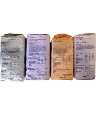 Wright's Baking Cake Mix Selection Pack - Toffee Chocolate Fudge Orange & Carrot (One of Each 500g Pack) - Buy Online on GoSupps.com