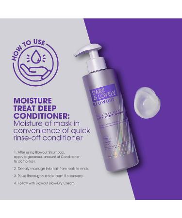 Dark and Lovely Blowout Moisture Hair Mask with Castor Oil 12 fl oz - For Curly Hair & All Hair Types - Buy Online on GoSupps.com