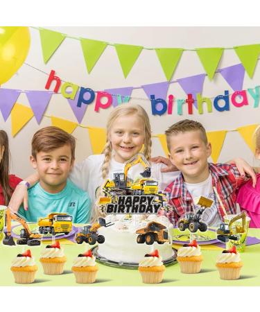 Building Vehicle Cupcake Topper - Excavator Cake Decoration for Kids' Birthdays - Buy Online on GoSupps.com