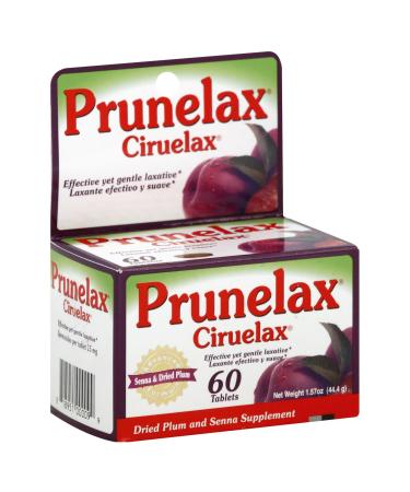 Prunelax Ciruelax Laxative Tabs 60 ea (Pack of 10)