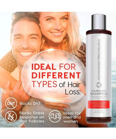 HairStem DHT Blocker Shampoo with Biotin & Saw Palmetto - Clinically Developed Hair Loss Treatment - 10oz - Buy Online on GoSupps.com