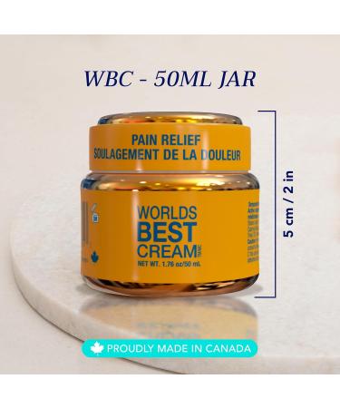 Worlds Best Cream Natural Arthritis Pain Relief Cream using the Power of Copper (50 ml Jar - 3Pack) - Buy Online on GoSupps.com