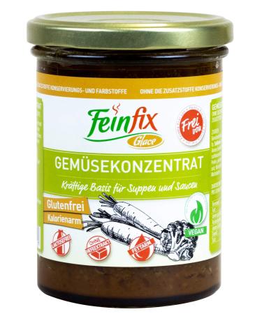 Feinfix vegetable concentrate 420g for 10 liter vegetable fund vegan |For soup and sauce |Vegetables Fond concentrate free of |Gluten -free |Low in calories |Lactose -free |Without yeast extract |OJ-7KJ2-Jooh