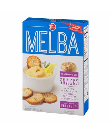 Old London Melba Snacks Roasted Garlic 5.25oz - Delicious Crunchy Snack (1 Count) - Buy Online on GoSupps.com