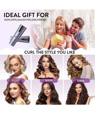 Buy Cordless Auto Hair Curler - Portable Rotating Curling Iron for Effortless Waves | Fast Heating & Rechargeable | Perfect for Stylish Curls - Buy Online on GoSupps.com