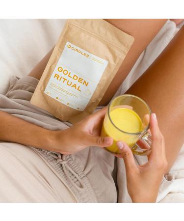 Circles Golden Ritual Instant Wellness Drink Preparation - Golden Milk - Vegan - Adaptogenic Powder Based on Turmeric Ginger - Buy Online on GoSupps.com