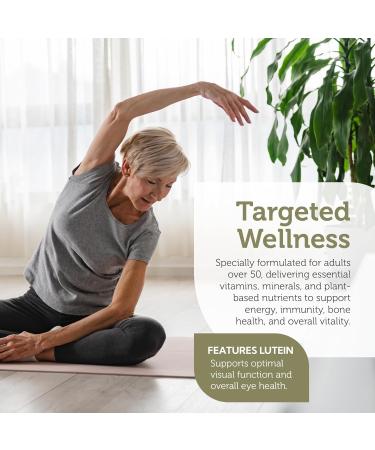 Zahler Multivitamin 50+ Iron-Free Formula + Lutein for Eye Health 60 Capsules. - Buy Online on GoSupps.com