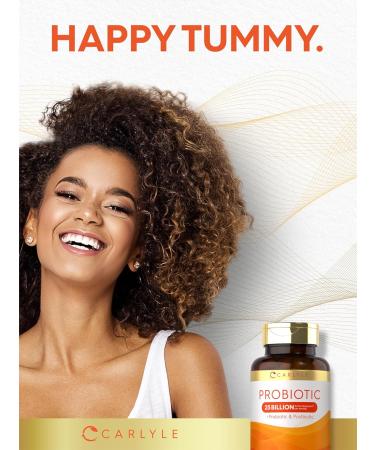 Carlyle Probiotic with Prebiotics & Postbiotics | 25 Billion CFU | 60 Capsules | Supplement for Women & Men | Powder Pills | Vegetarian Non-GMO & Gluten Free - Buy Online on GoSupps.com