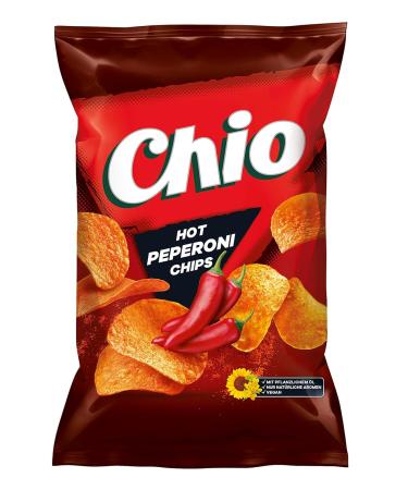 Chio Chips Hot Pepperoni - Pack of 10 (150g Each) | International Shipping Available - Buy Online on GoSupps.com