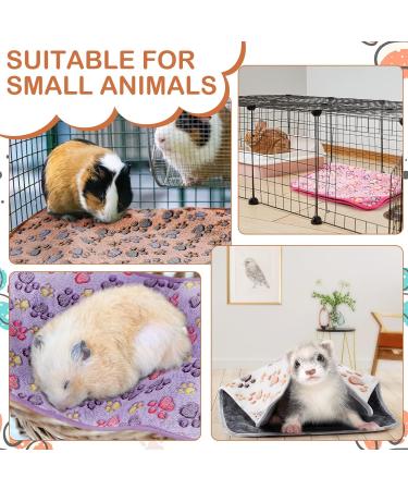 Buy NAMALU 4 Waterproof Guinea Pig Fleeced Ceiling - Absorbent Small Dog Blanket & Reusable Pipi Pads (Paw Pattern 60x40 cm) for Cozy Cages - Buy Online on GoSupps.com