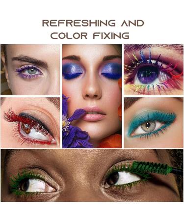 Sitovely 6PCS Glitter Colored Mascara for Eyelashes Waterproof Mascara Sparkling Diamond Lengthening and Curling Mascara/Blue/Purple/Yellow/Silver/Red - Buy Online on GoSupps.com