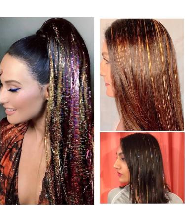 Feather Hair Extension Synthetic long Hair Tinsel 20 Strands Fairy Hair Hair Extensions 22 inch 16 Colors crochet hair extension set (Color : 7 Size : 22inch-55cm) 22inch-55cm 7 - Buy Online on GoSupps.com