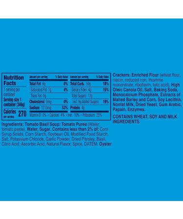 Progresso Tomato Basil Soup with Cheddar Crackers 12.2 oz - Delicious Combo for Instant Comfort - Buy Online on GoSupps.com