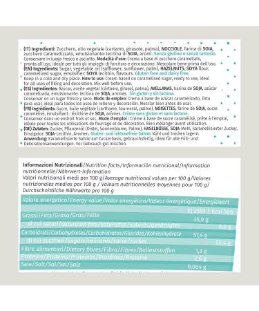 Ready-to-use Soft Caramel Spread Tasty soft versatile Family or professional environment Lactose-free and gluten-free desserts Topping Pack of 500 g. - Buy Online on GoSupps.com