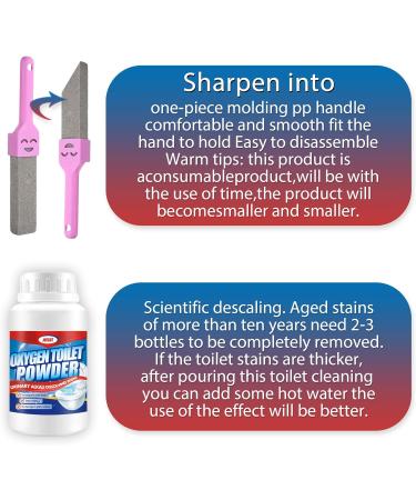 Pumice Stone for Toilet Bowl Cleaning Scouring Stick Remove Toilet Bowl Hard Water Rings Calcium Buildup and Rust Suitable for Cleaning Toilet Bathroom - Buy Online on GoSupps.com