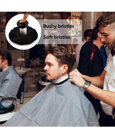 Anseom Soft Nylon Hairdresser Neck Brush - Dense Bristle Black Hair Cutting Tool for Salons & Barbers - Buy Online on GoSupps.com