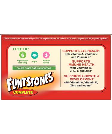 Flintstones Children's Complete Multivitamin Chewable Tablets 60-Count - Fruit Flavor | Pack of 1 - Buy Online on GoSupps.com