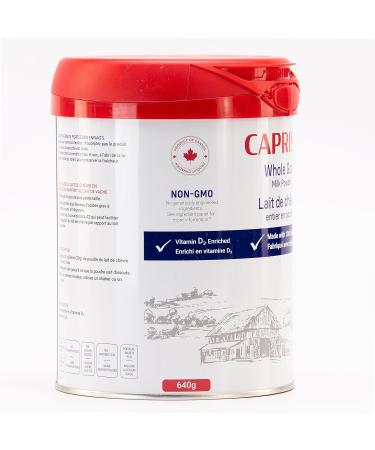 CAPRISS Whole Goat Milk Powder 640g Vitamin D Enriched 100% Canadian Goat Milk No Antibiotics and rBST - Buy Online on GoSupps.com