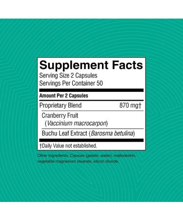 Natures Sunshine Cranberry & Buchu Concentrate 100 Capsules - Urinary Health Support - Buy Online on GoSupps.com