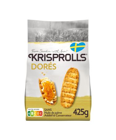 TANOSHI KRISPROLLS - Golden Swedish Rolls - Palm Oil Free - No Additives or Preservatives - 425g