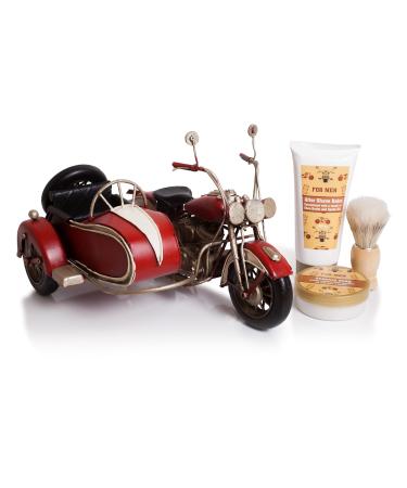 Sidercar shaving set with razor Save: shaving soap balm and shaving brush in professional quality