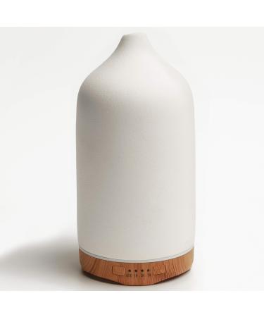 VIVITEST Aromatherapy Diffuser,Ceramic Ultrasonic Essential Oil Diffuser for Aromatherapy (250ML) White 250ML