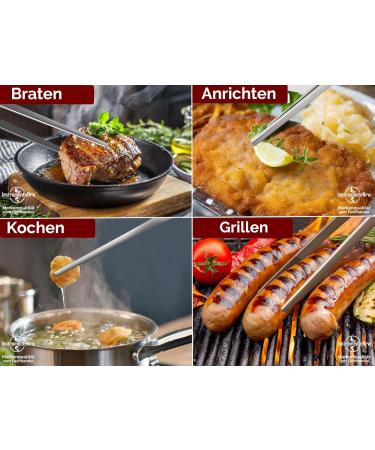 Stainless Steel Cooking Tweezers - 45cm Kitchen & Grill Tweezers for Precision Cooking | Buy Online Internationally - Buy Online on GoSupps.com