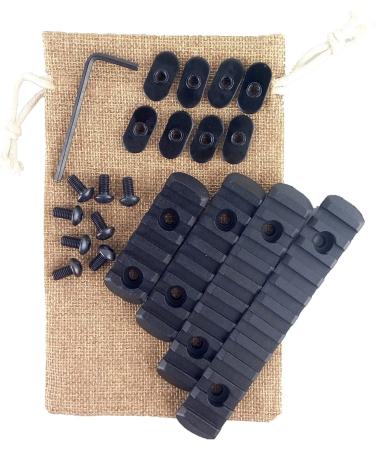 EEBUYTRONICS 4pcs Advanced Tactical Polymer Rail Sections Set for MOE Hand Guards - Black - Buy Online on GoSupps.com