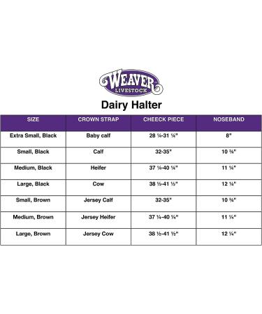 Weaver Leather Livestock Dairy Halter - Black, Small - High-Quality Design for Dairy Cows - Buy Online on GoSupps.com