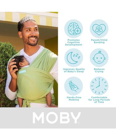 Moby Wrap Baby Carrier | Element: Best Baby Wrap for Newborns & Infants | #1 Baby Gift for Mom & Dad | Keeps Baby Safe & Secure | Adjustable for All Body Types | Kiwi - Buy Online on GoSupps.com