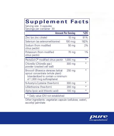 Pure Encapsulations HM Complex | 90 Capsules | Supports Natural Detox Process - Buy Online on GoSupps.com
