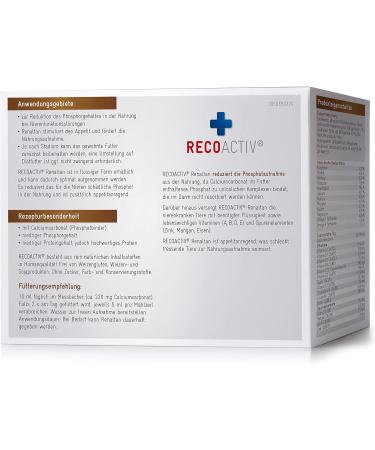RECACACTIV Renaltan Tonic for Cats - 3 x 90 ml | Supports Kidney Function & Reduces Phosphate Levels | International Shipping Available - Buy Online on GoSupps.com