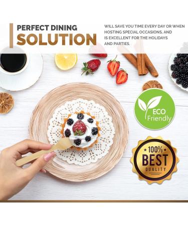 Compostable Birch wood cutlery 500 pack of Biodegradable Disposable wooden Spoons- 100% Home Compostable Forks Spoons and Knives made from Eco friendly Birchwood - Biodegradable party supplies - Buy Online on GoSupps.com