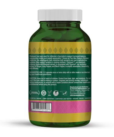 Shatavari & Beyond Liposomal Extract with Triperine | Ayurvedic Adaptogenic Herb for Hormonal Harmony & Reproductive Wellness | Vegan Non GMO Clinical Grade 120 Capsules Made in The USA* - Buy Online on GoSupps.com