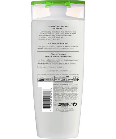 L'Or al Paris Elseve 2in1 Multi-Vitamin Revitalizing Shampoo for Normal Hair Enriched with Vitamins E + PP + B5 1 Unit - Buy Online on GoSupps.com
