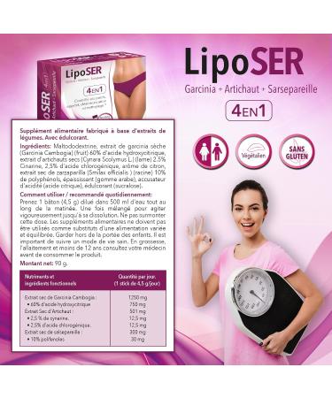 Liposer - 16 Sticks - Weight Management and Fat Metabolism - Dietary Supplement with Detox Effect - For Men and Women - 16 Days Use - Buy Online on GoSupps.com