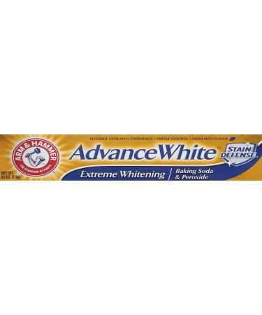 Arm & Hammer Advance Toothpaste Baking Soda Peroxide Tartar Control White 6 Ounce