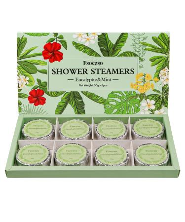 Shower Steamers - Eucalyptus and Menthol  Shower Bombs Mothers Day Gifts for mom - Self Care and Relaxation Stress Relief  Home Spa Gifts Green