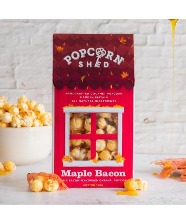 Popcorn Shed Maple Bacon Gourmet Gift Box 80g - Sweet & Savoury Movie Night Snack - Buy Online on GoSupps.com