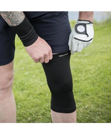 Back on Track Unisex Physio Knee Brace - 4-Way Stretch Welltex Support for Running Sports & Recovery - Medium Black - Buy Online on GoSupps.com