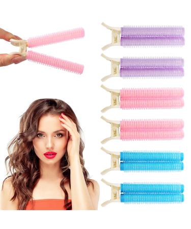 6 Pcs Volumizing Hair Clips Set  Hair Volume Clips for Roots  Volume Hair Clip for Women Heatlessly Invisible Hair Root Fluffy and DIY Instant Styling Bangs Tool (4.1 x 1.1 x 0.78 Inch)