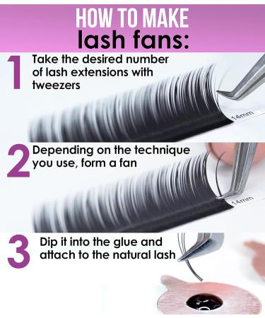 Eyelash Extensions J Curl by Stacy Lash | Black Individual Mink Lashes Supplies (0.07mm MIX) for Stunning Looks - Buy Online on GoSupps.com